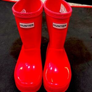 Girls Hunter Boots/Wellies, pink, Size 7/8